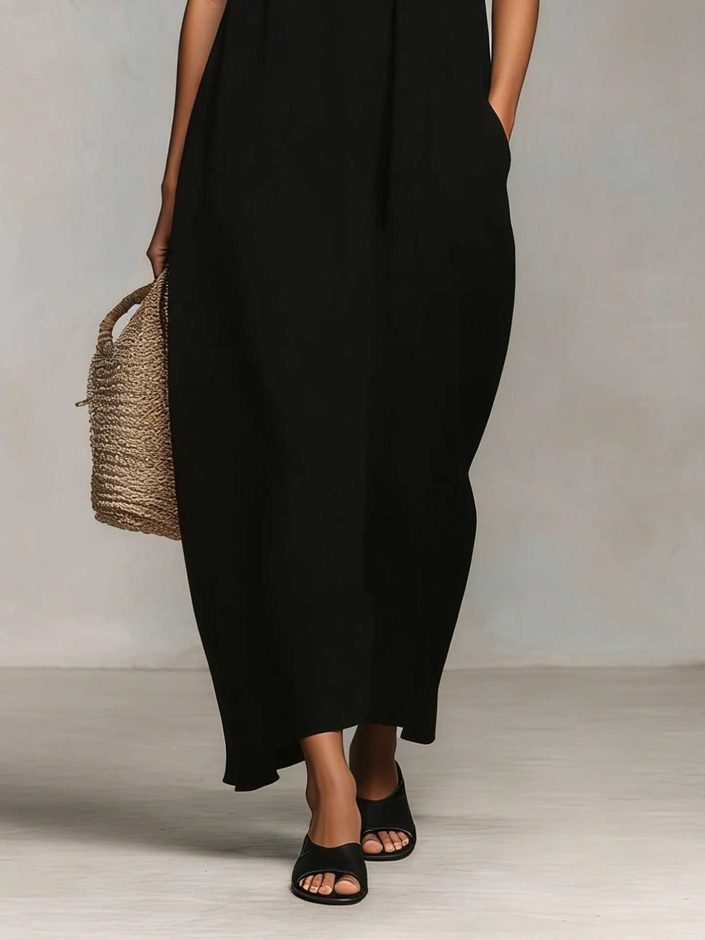 Mirelle™ | Maxi Vestido con Bloques de Color y Tirantes de Espagueti