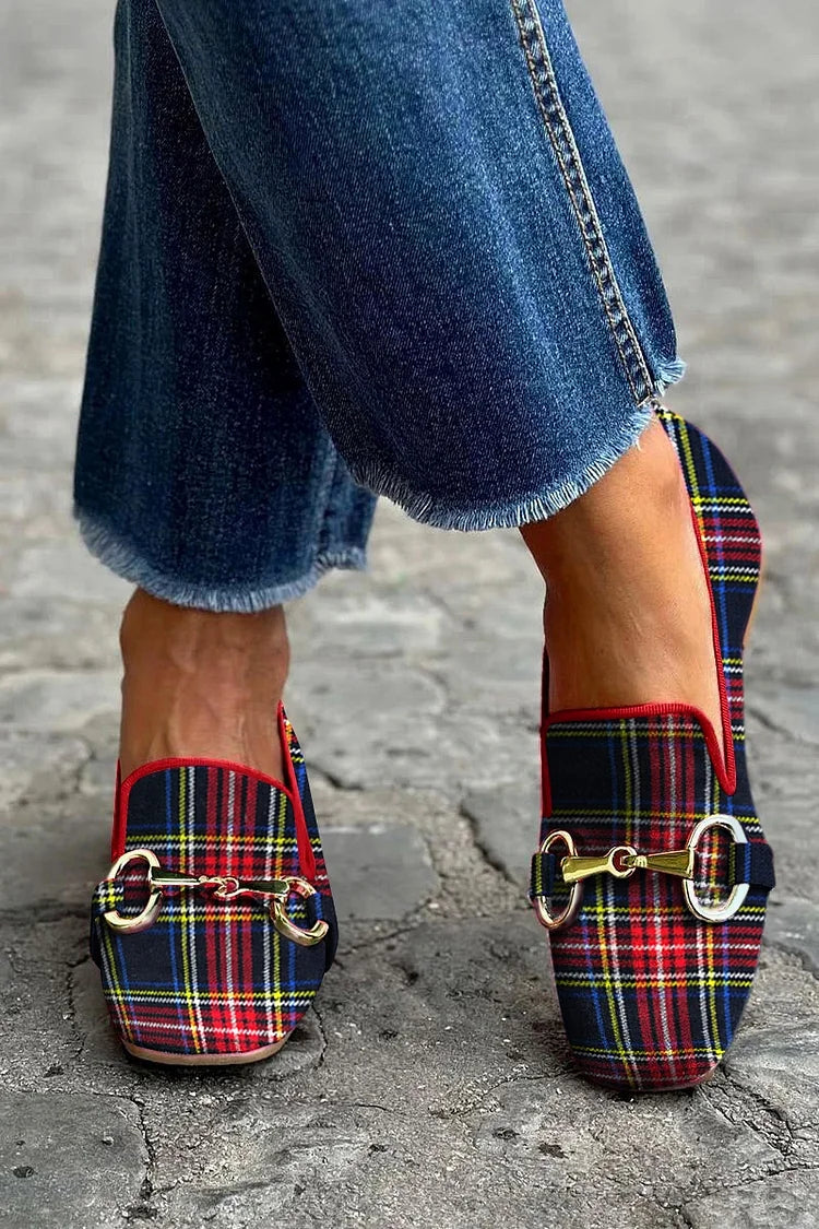 Mélani™ | Mocasín a cuadros