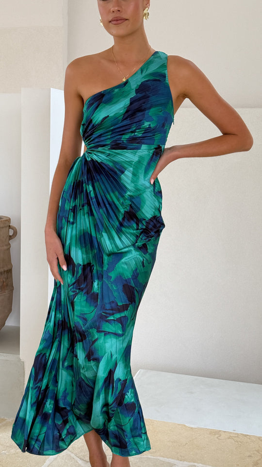 Sienna | Vestido maxi elegante con cortes