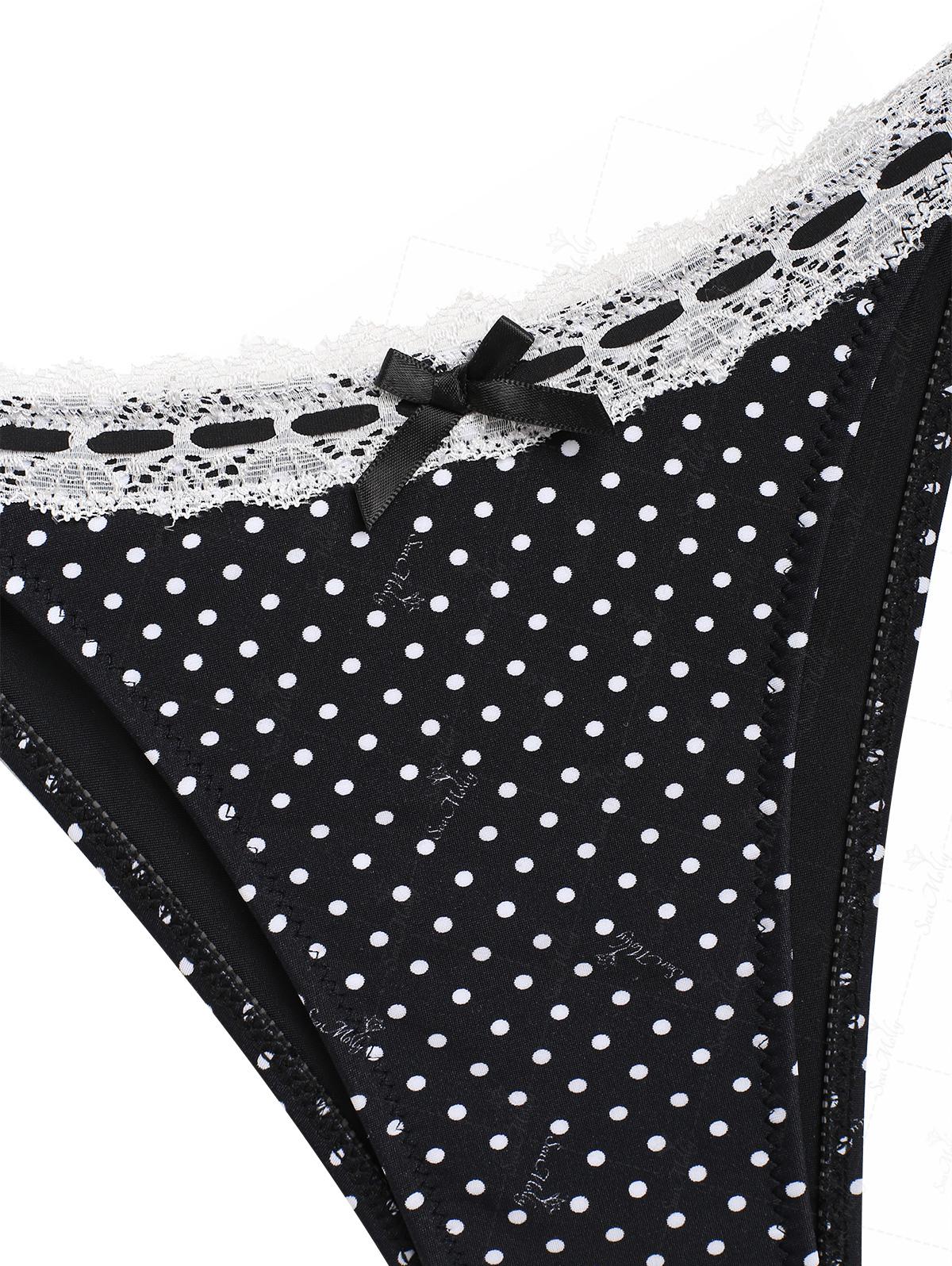 Claudia | Conjunto de bikini vintage con estampado de lunares
