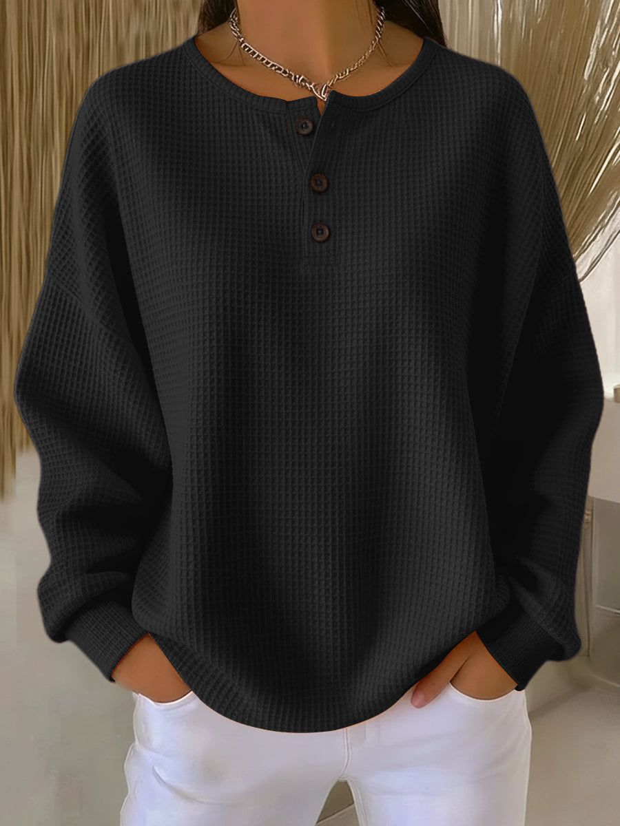 Peyton | Cozy Button Front Sweater