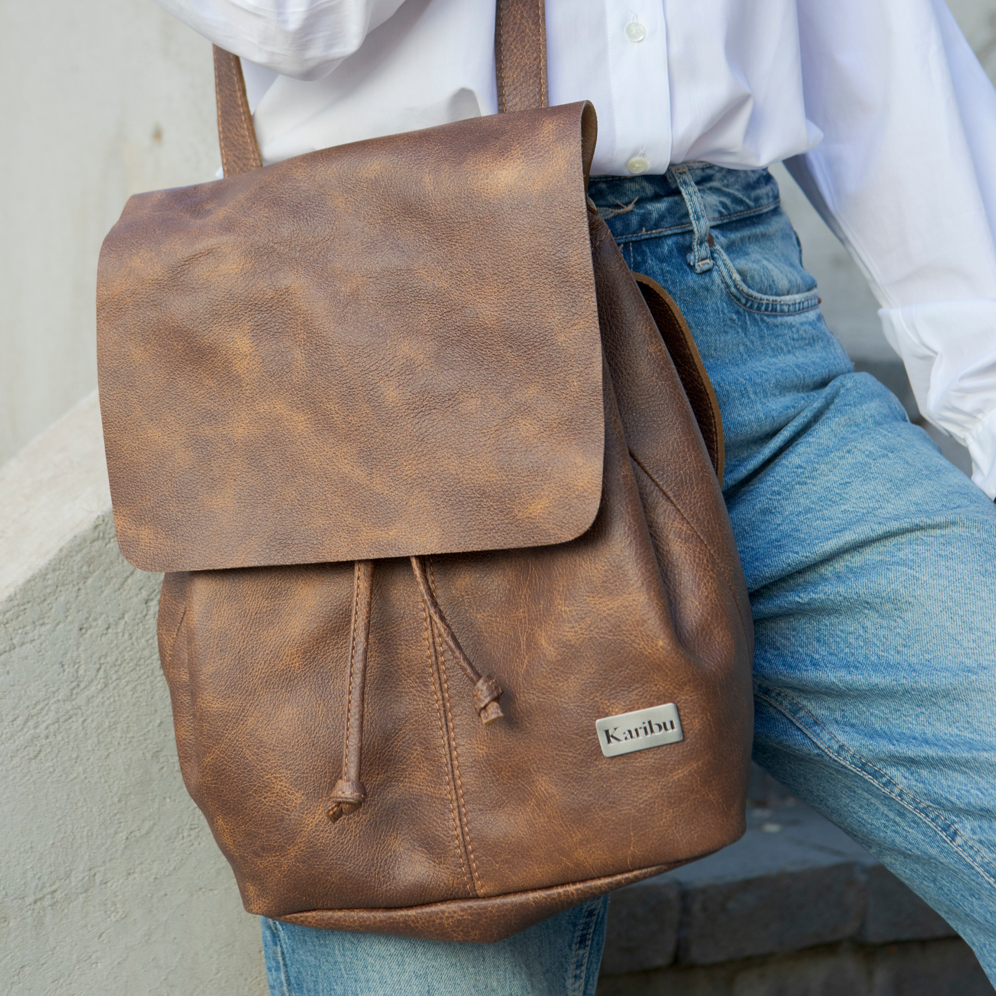 Mochila Bernardita Brauner con billetera