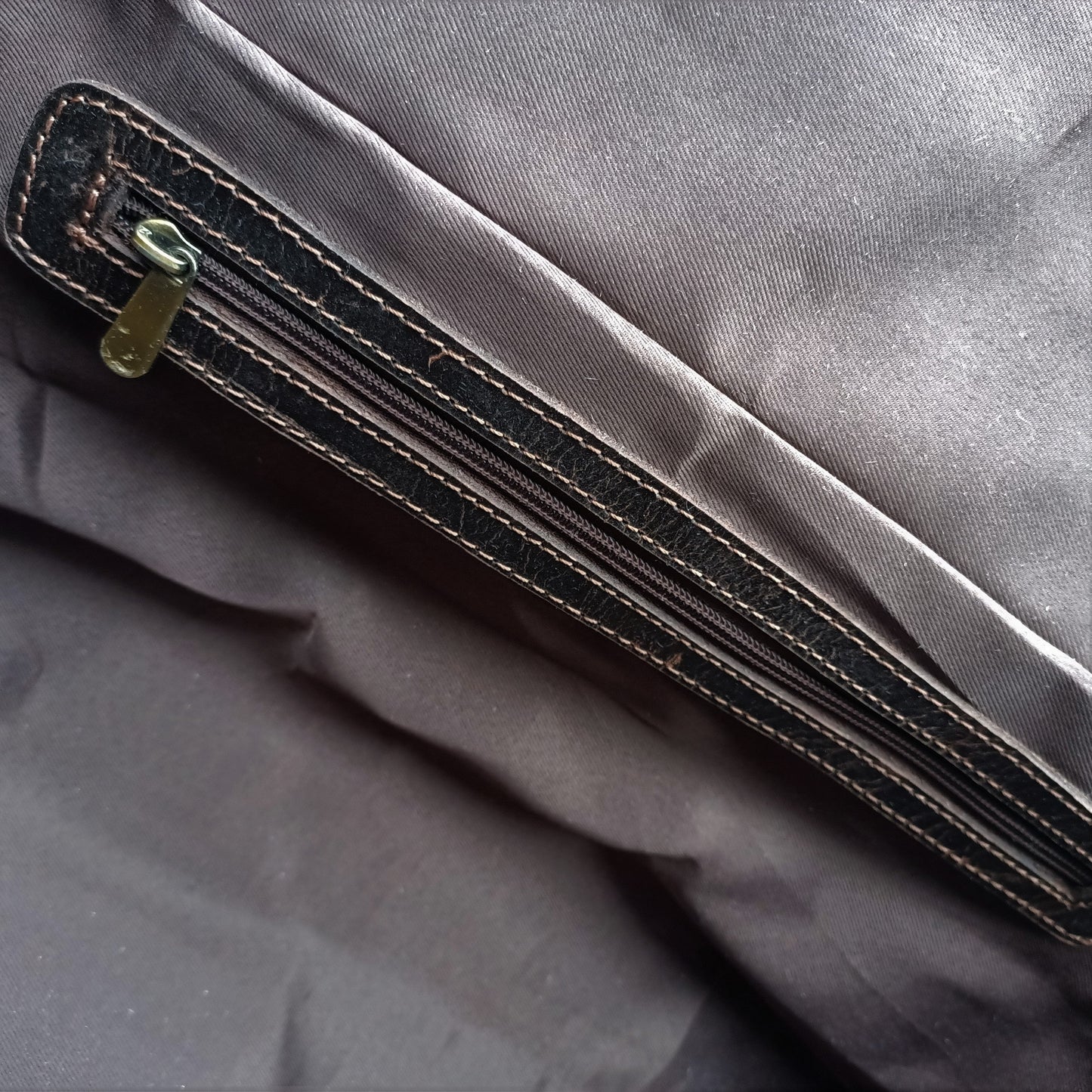 Bolsa de viaje de cuero encerado