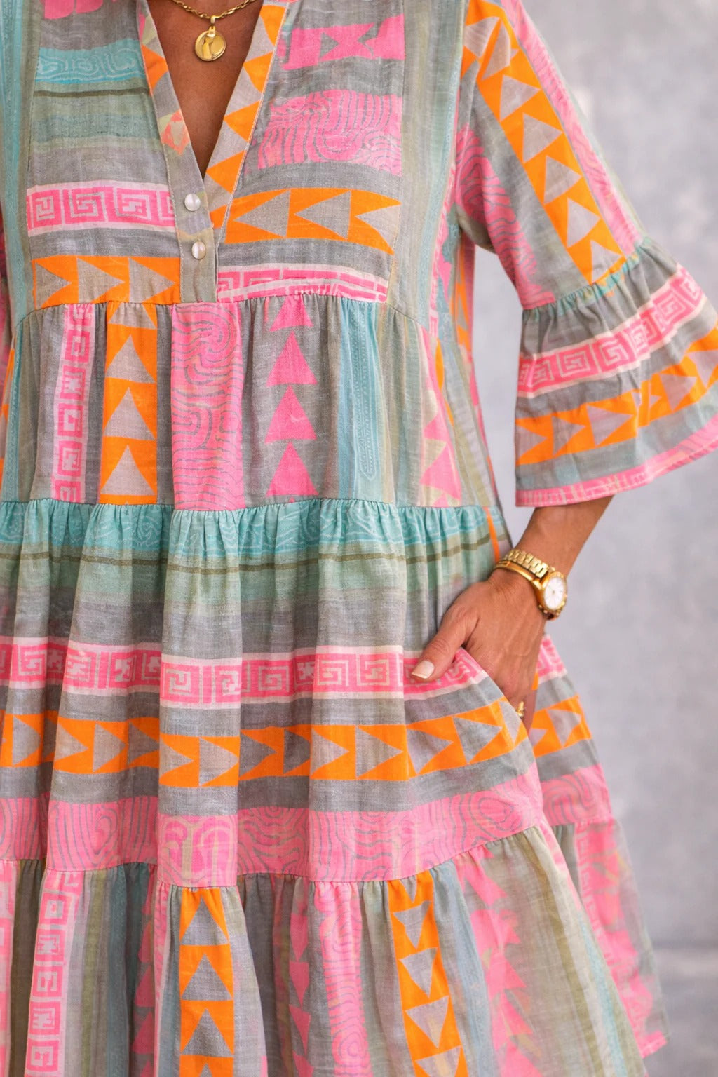 Aurabelle™ Vestido Midi Vintage Gracia Atemporal