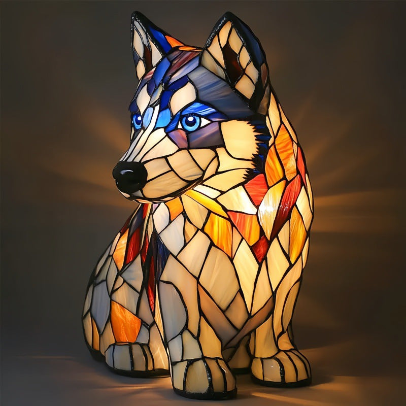 Rex | Lámpara para perro Magisk en vidrio de color