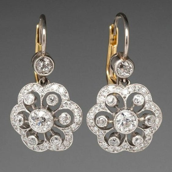 Pendientes de Cristal Vintage Mandala