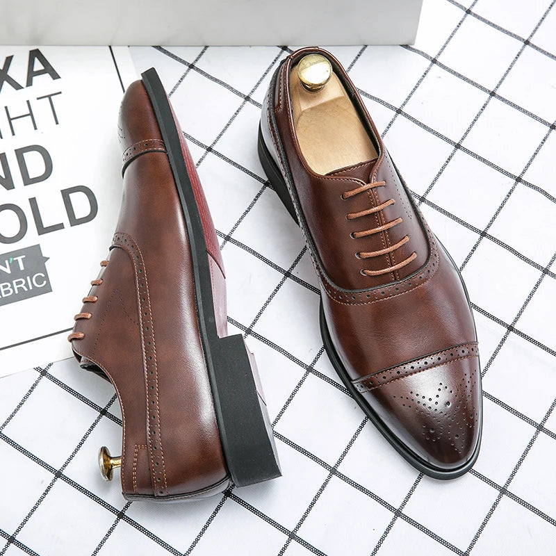 Lucas™ | Botines Oxford de Cuero