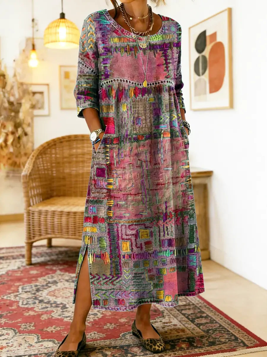 Sabine™ — VESTIDO MAXI DE ESTAMPADO BOHEMIO