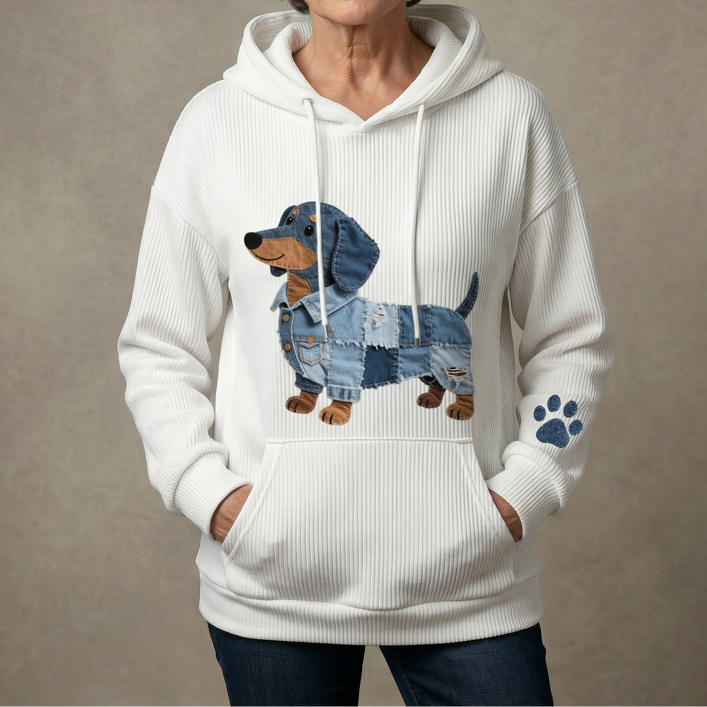 Natalie - Sudadera con Motivo de Parchwork Jamnik-Art