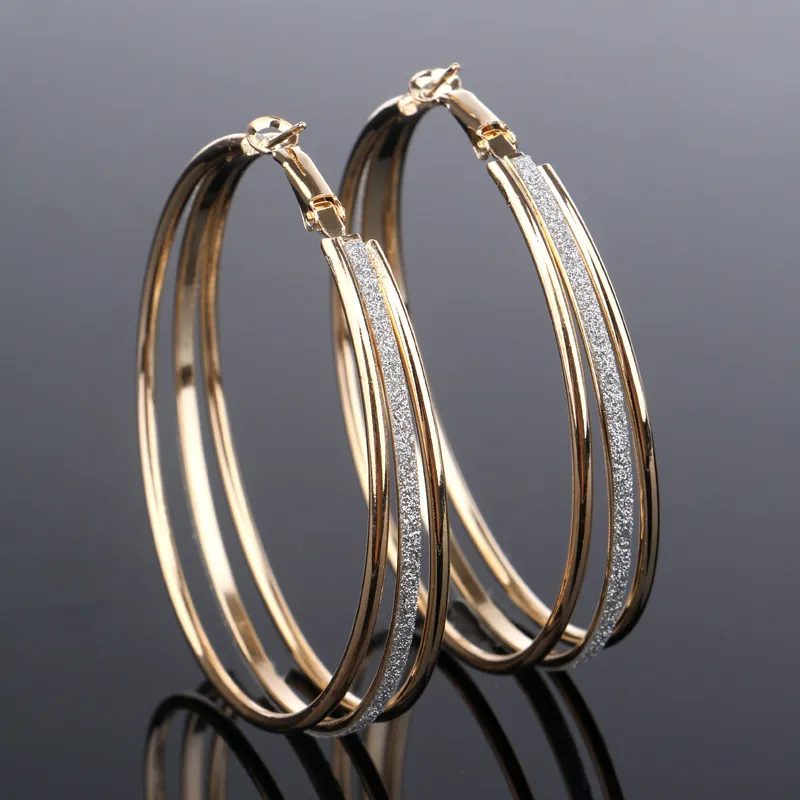 Pendientes Aros de Oro Vintage Brillante