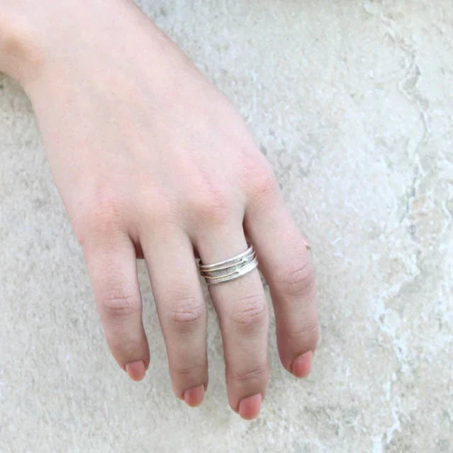 SHINE | Anillo vintage en plata con baño de oro