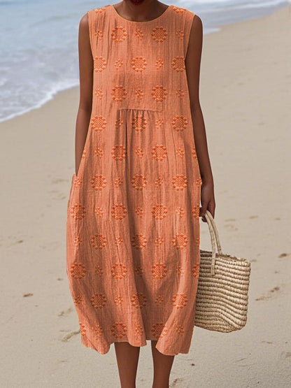 Beatrice - Elegant Sleeveless Dress with Pockets