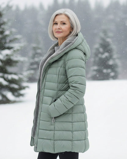 Clair | Reversible Puffer Jacket in Fleece