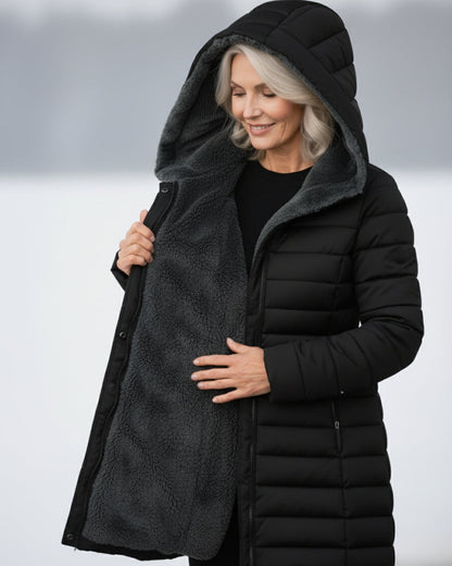 Clair | Reversible Puffer Jacket in Fleece