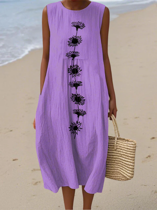 Emma | Vestido Midi Violet Bloom
