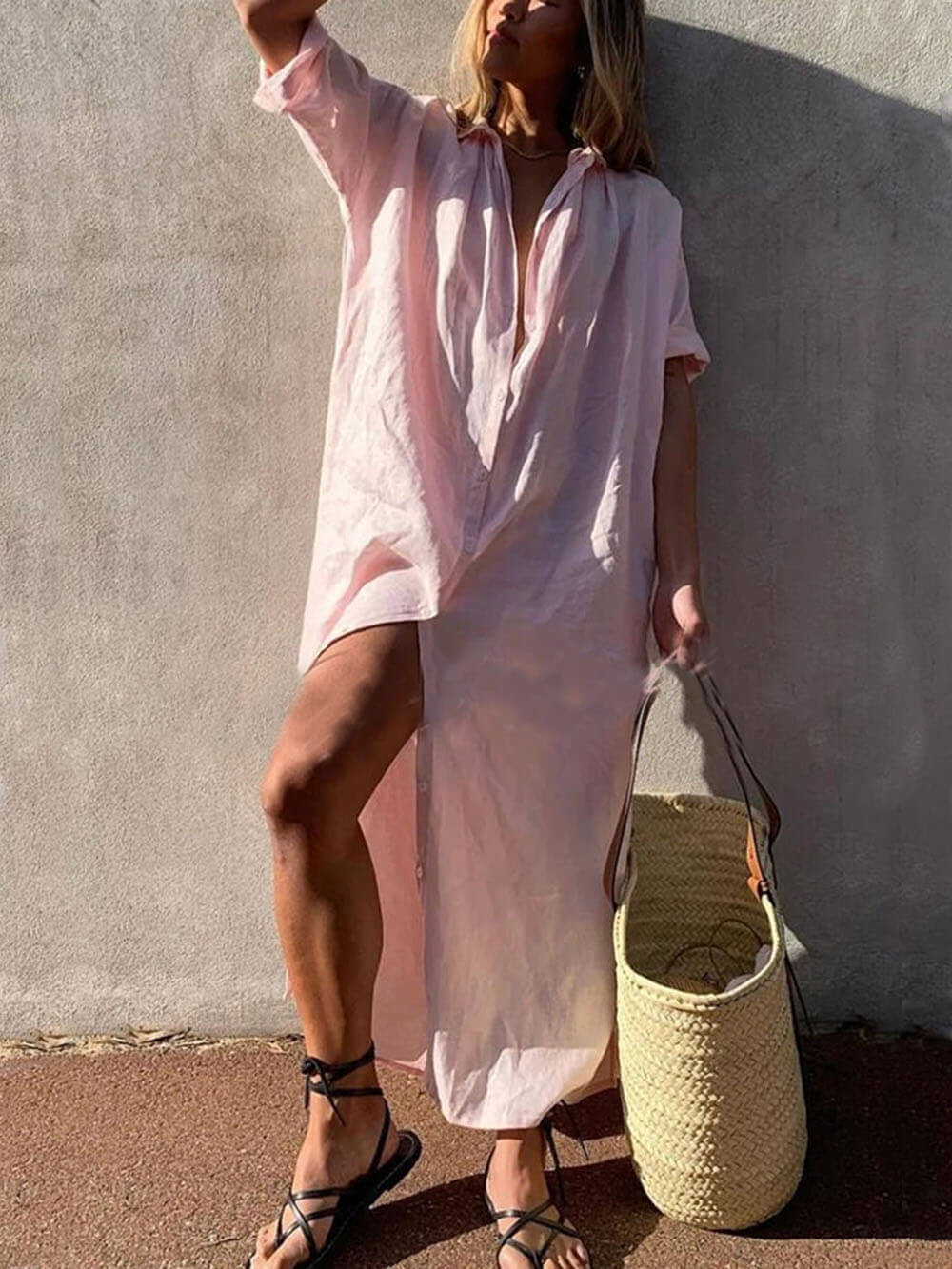 Edelyn - Maxi Shirt Dress