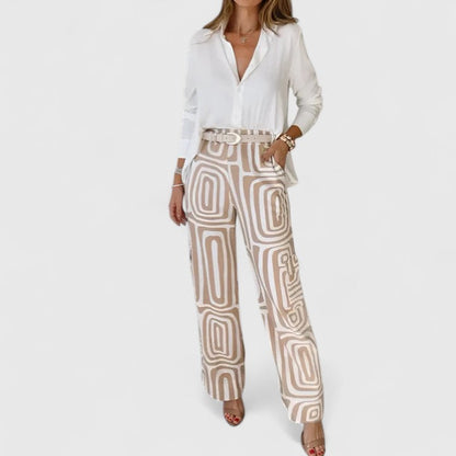 Kira | Elegante conjunto de dos piezas (INCLUYE UN CINTURÓN COMO REGALO)