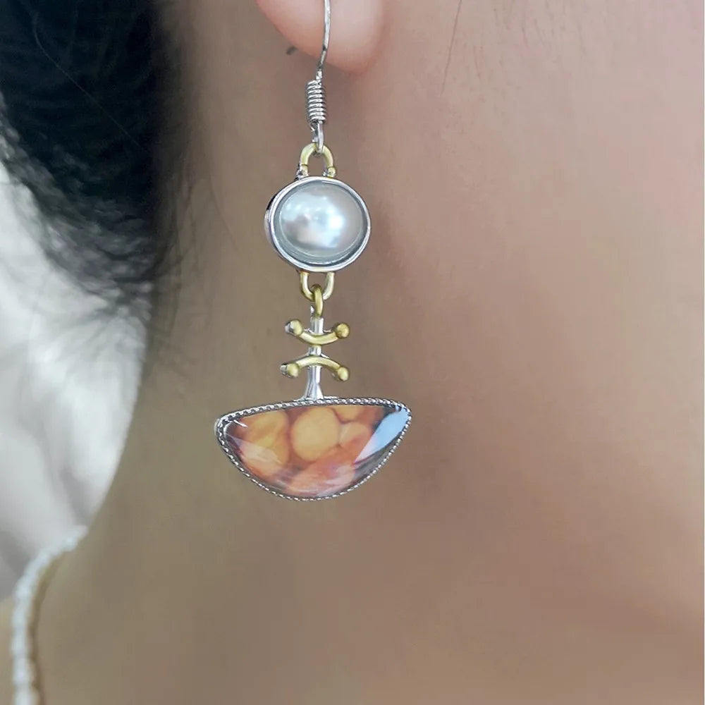 Elodi - Pendientes Naranja Retro