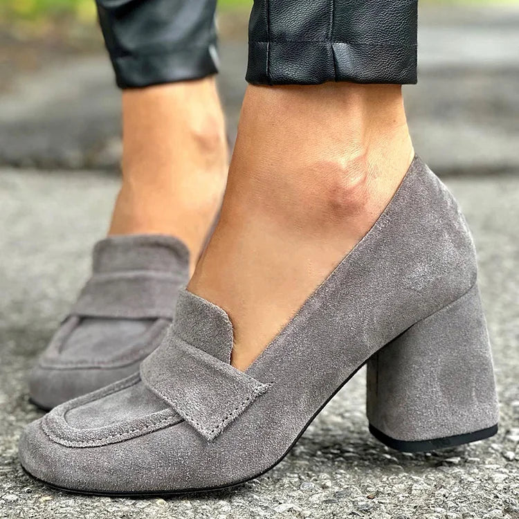 Emery | Block Heel Loafers