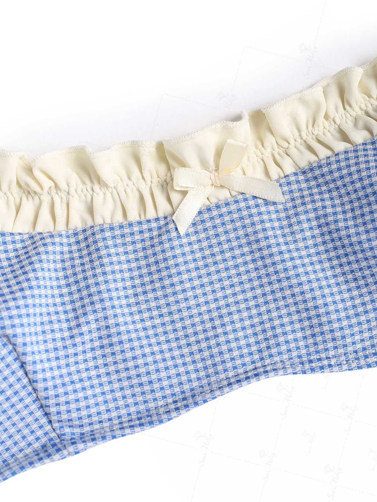 Siena | Conjunto de bikini vintage de cuadros que abraza tu figura