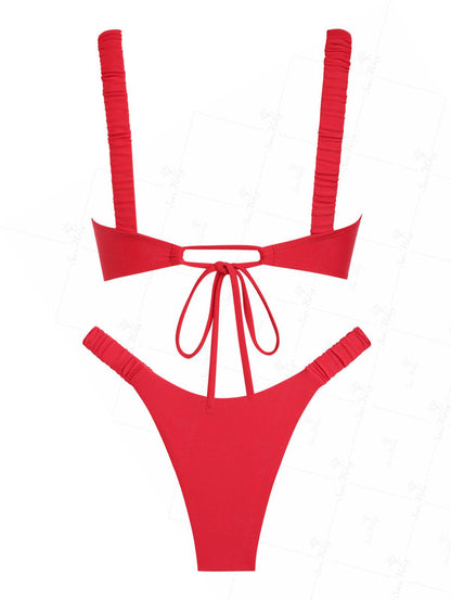 Yara | Conjunto de bikini atrevido de pierna alta