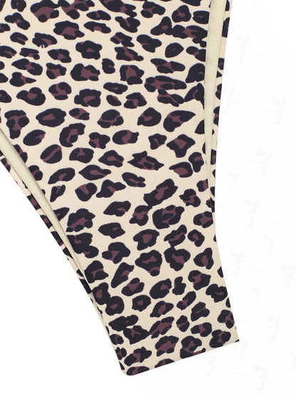 Lola | Conjunto bikini reversible con estampado de leopardo
