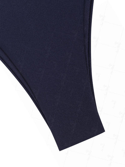 Blue | Conjunto de bikini con aros y lazos laterales