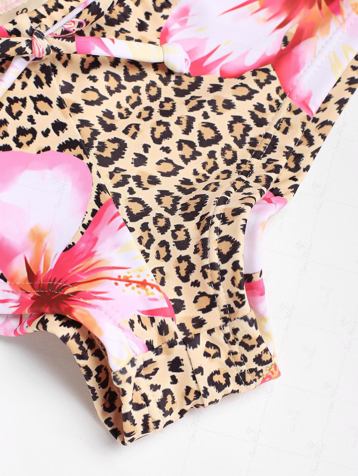 Alma | Short de bikini con motivo selvático y floral