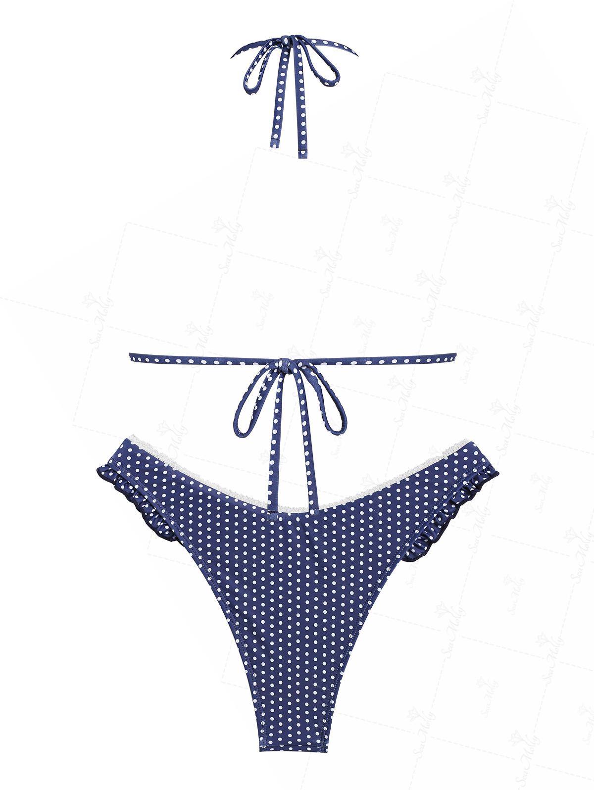 Violeta | Bikini con estampado de lunares con ajuste favorecedor