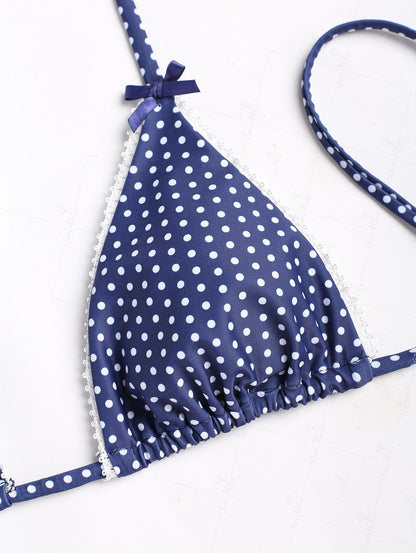 Violeta | Bikini con estampado de lunares con ajuste favorecedor