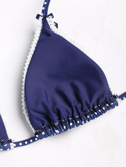 Violeta | Bikini con estampado de lunares con ajuste favorecedor