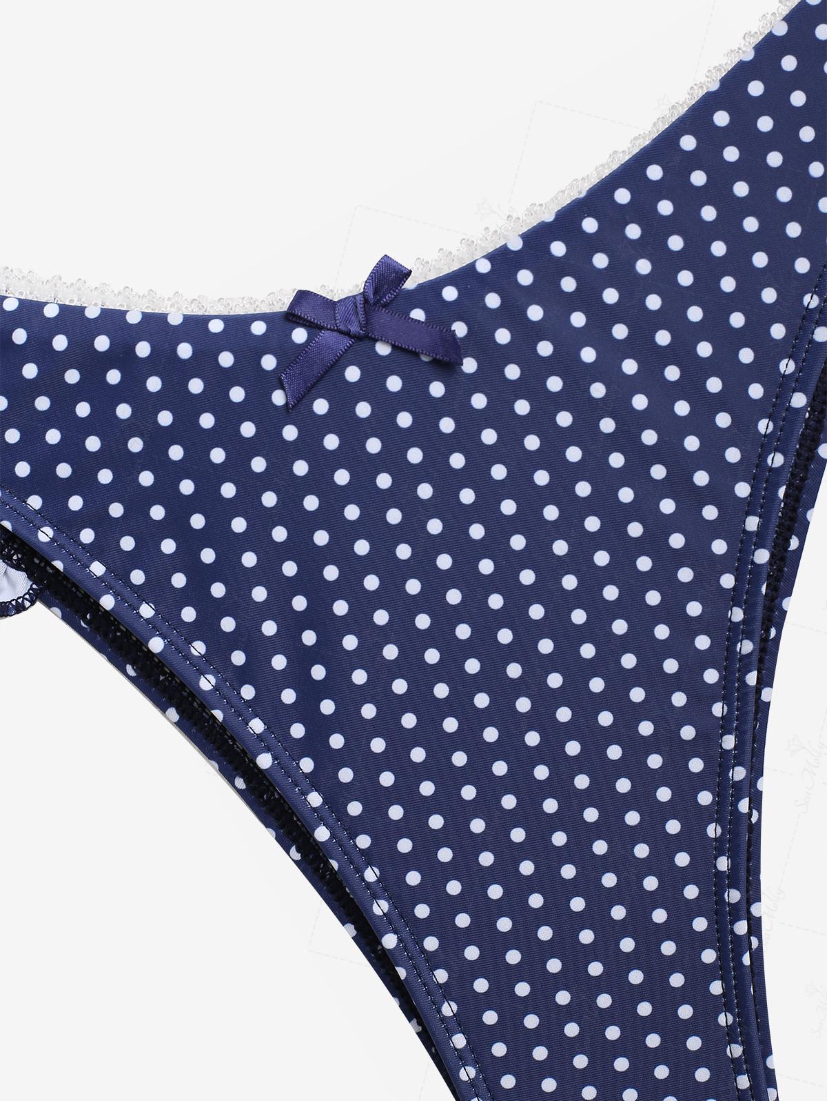 Violeta | Bikini con estampado de lunares con ajuste favorecedor