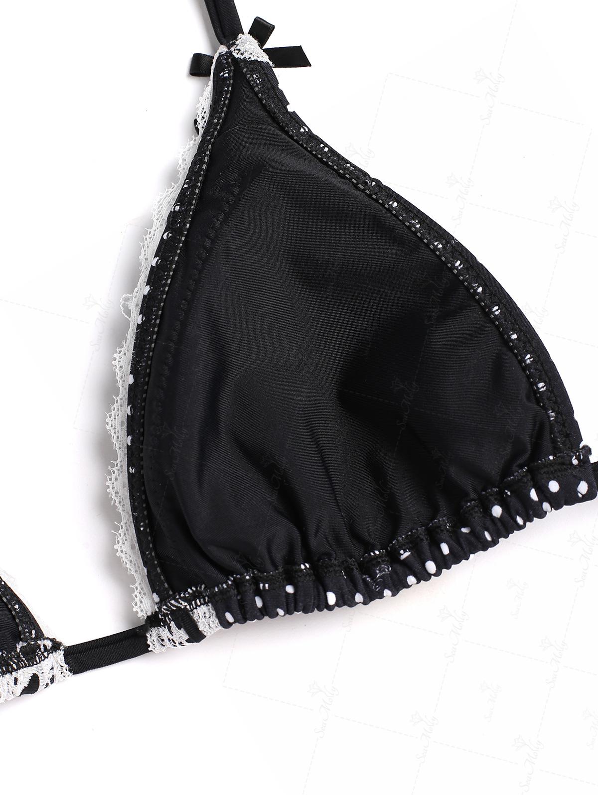 Claudia | Conjunto de bikini vintage con estampado de lunares