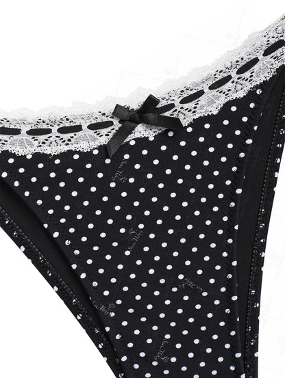Claudia | Conjunto de bikini vintage con estampado de lunares