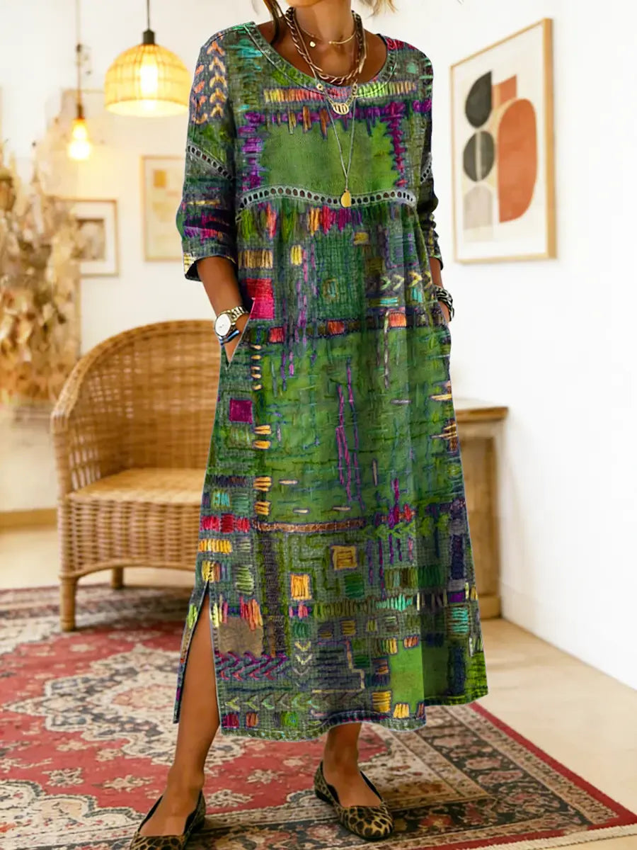 Sabine™ — VESTIDO MAXI DE ESTAMPADO BOHEMIO