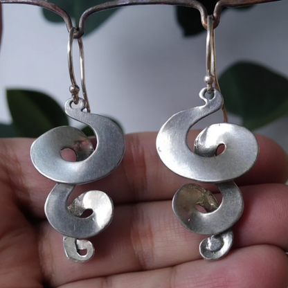 Pendientes Espirales Vintage de Plata
