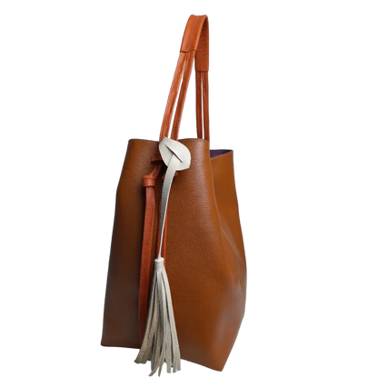 Grace Miel Bolso de Cuero para Mujer