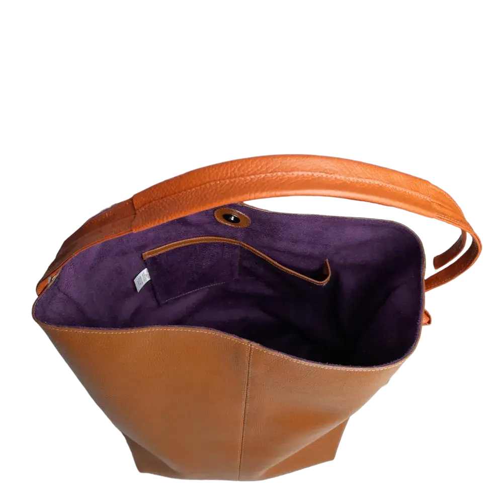 Grace Miel Bolso de Cuero para Mujer