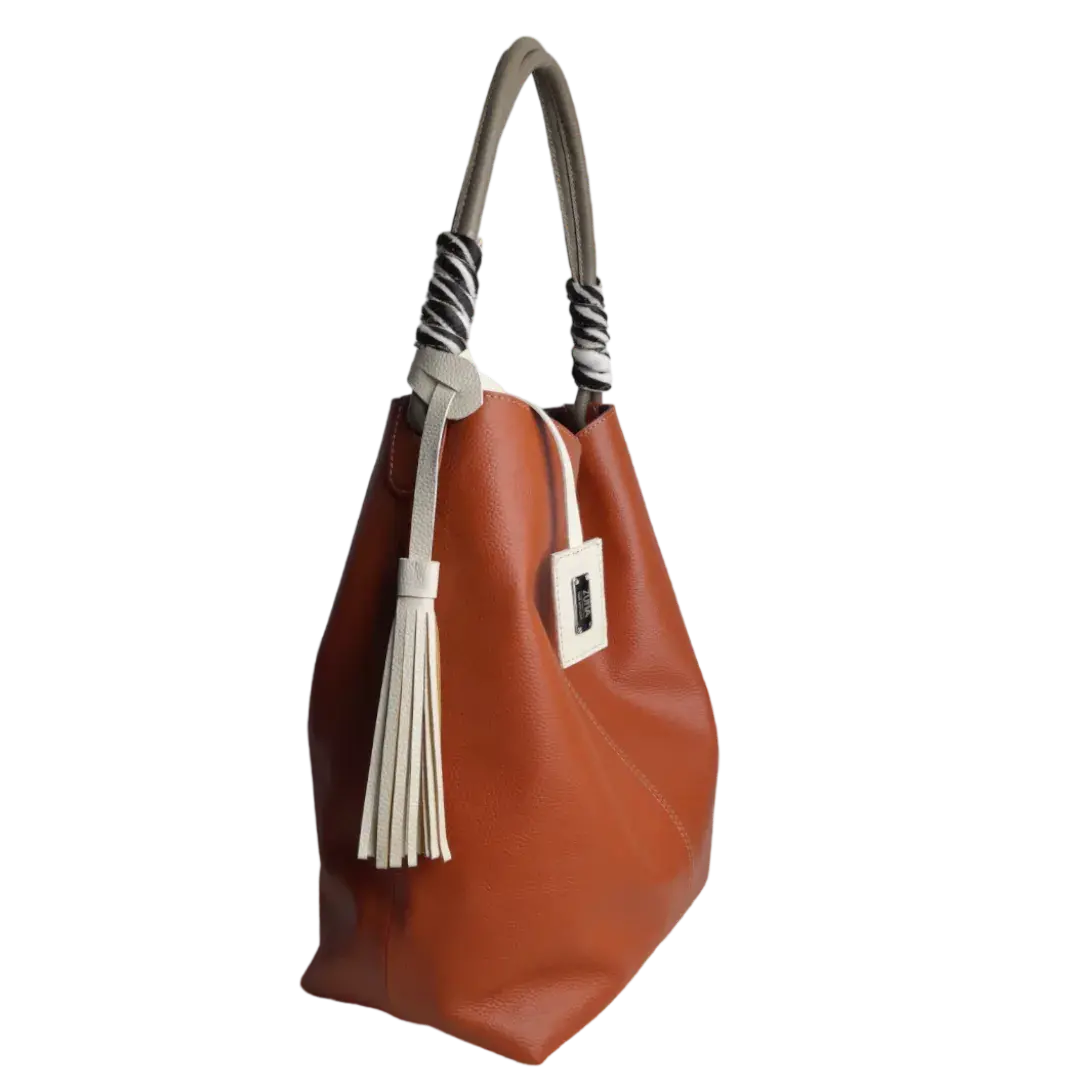 Bolso de Cuero para Dama Leah Ginger