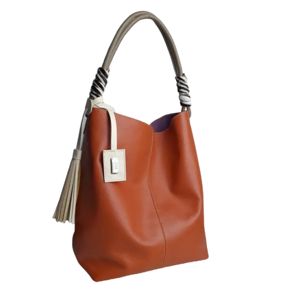 Bolso de Cuero para Dama Leah Ginger