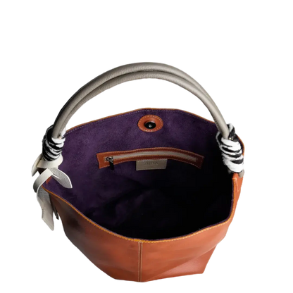 Bolso de Cuero para Dama Leah Ginger