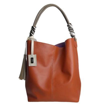 Bolso de Cuero para Dama Leah Ginger