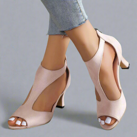 Débora | Sandalias Elegantes de Punta Abierta
