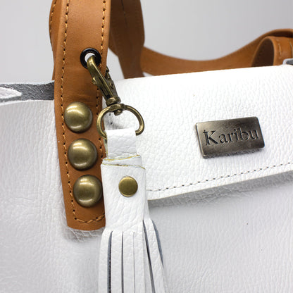 Cartera Juanita Blanca en Café