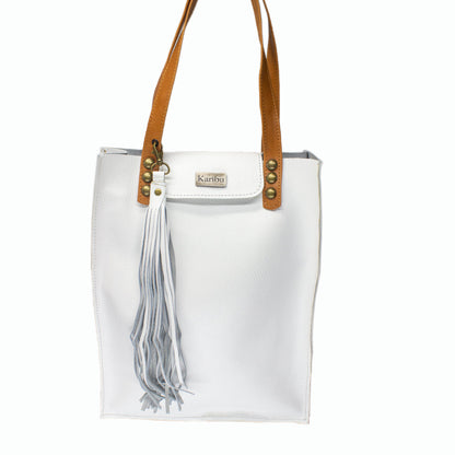 Cartera Juanita Blanca en Café