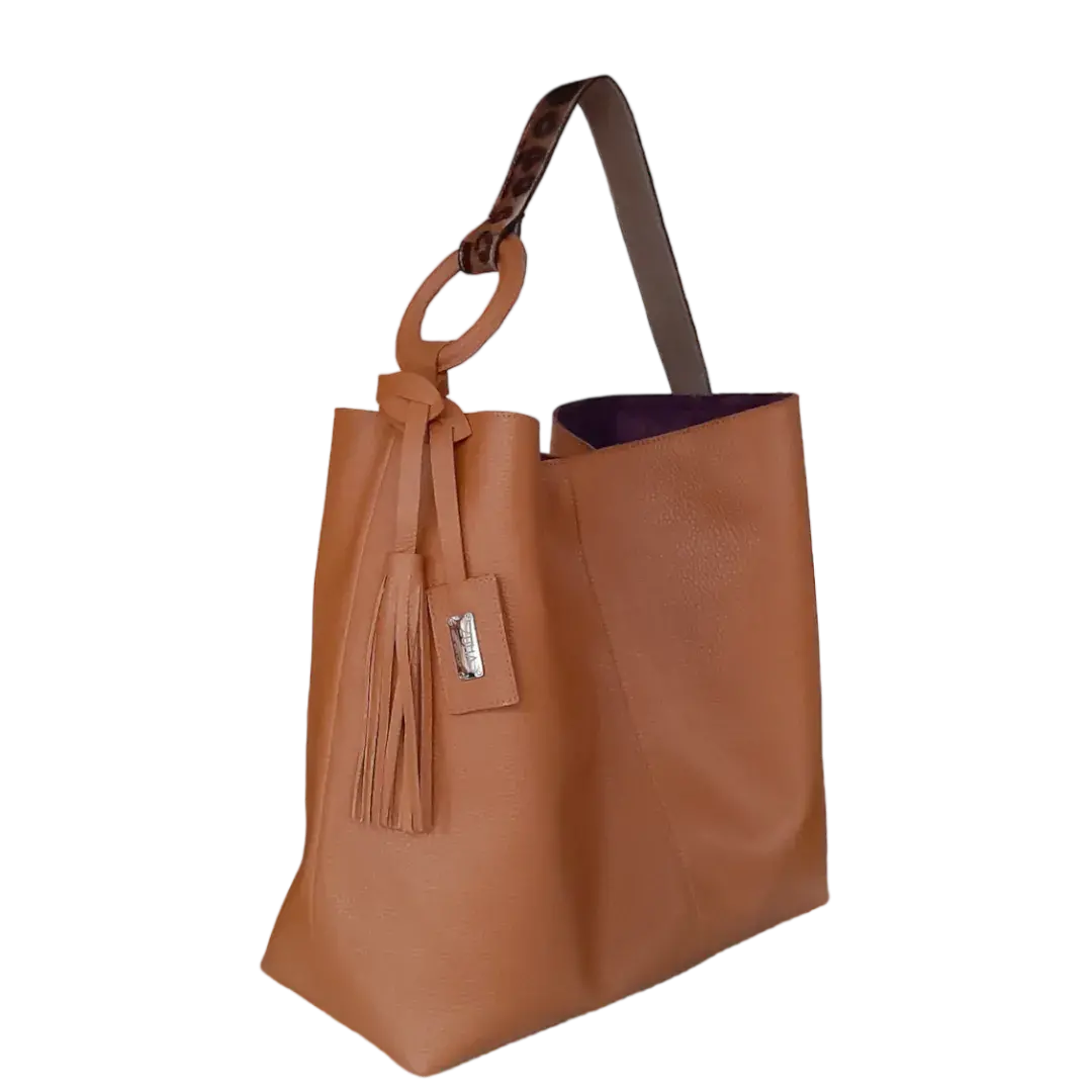 Bolso de Mano de Cuero para Mujer Nora Honig
