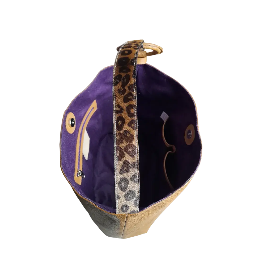 Bolso de Mano de Cuero para Mujer Nora Honig