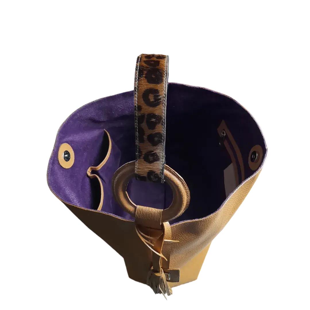 Bolso de Mano de Cuero para Mujer Nora Honig