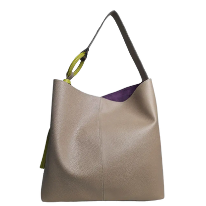 Bolso de Cuero para Mujer Nora Taupe