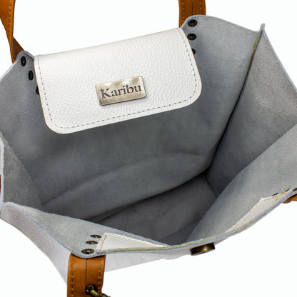 Cartera Juanita Blanca en Café